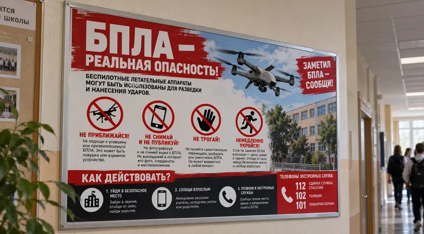 Школы ЛНР проводят учения по действиям при атаке беспилотников